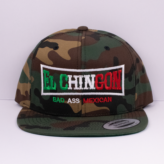 El Chingon - Mexico Camo - YP Classics Flat Bill Snapback