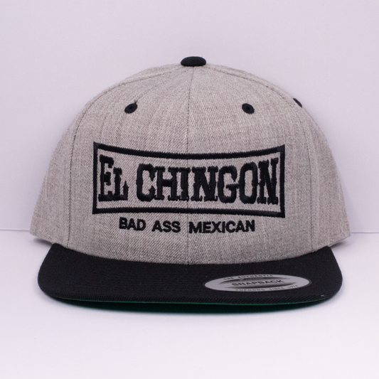 El Chingon - Gray & Black - YP Classics Flat Bill Snapback