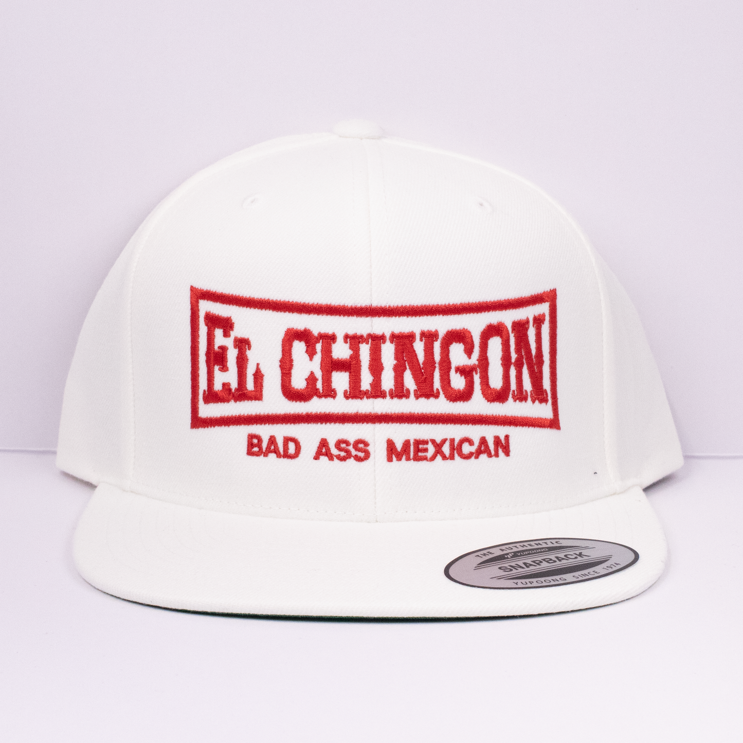 El Chingon - White - YP Classics Flat Bill Snapback